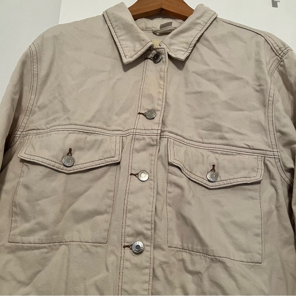 H&M Button Front Wide Sleeve Denim Jacket - Picture 5 of 6